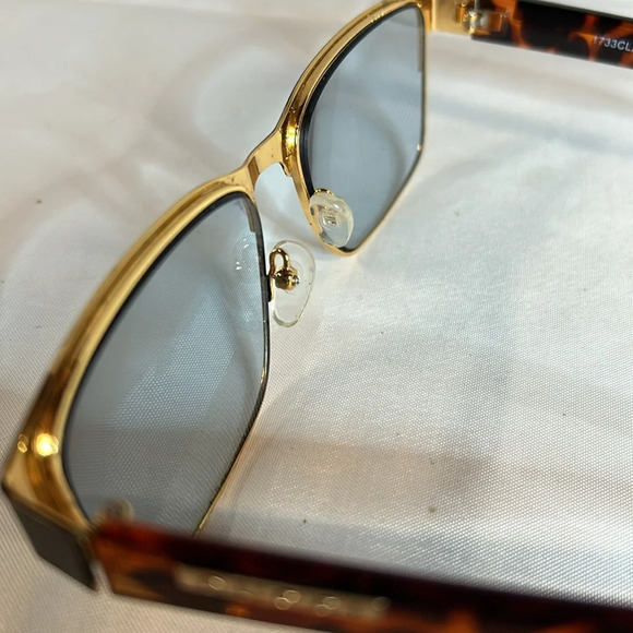 Gucci 1733 CLX Men Eyeglasses Frames. RXABLE.  Pre-Owned. Gold/Tortoise - Picture 13 of 13